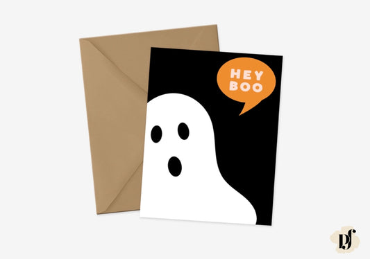 Hey Boo-Greeting Card